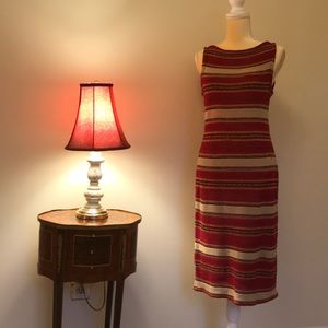 Maxi cranberry beige Ralph Lauren knit